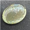 Image 3 : 61.09 CT Natural Prasiolite Gemstone - Pale Green (Oval Checkerboard Cut - 22.3 x 16.0 x 11.3mm) * I