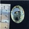 Image 4 : 61.09 CT Natural Prasiolite Gemstone - Pale Green (Oval Checkerboard Cut - 22.3 x 16.0 x 11.3mm) * I
