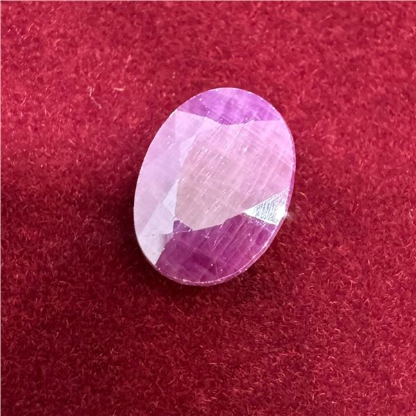 5.56 CT Natural Madagascar Ruby Gemstone -  (Oval Mixed Cut - 13.3mm x 10.1mm x 4.1mm ) * Includes G