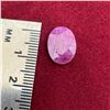 Image 3 : 5.56 CT Natural Madagascar Ruby Gemstone -  (Oval Mixed Cut - 13.3mm x 10.1mm x 4.1mm ) * Includes G