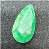 Image 1 : 7.11 CT Natural Zambian Emerald Gemstone (Pear Mixed Cut - 27.8 x 22.1 x 14.4mm) * Includes Gemologi