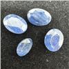 Image 1 : 6.50 CTW Parcel of 4 Natural Madagascar Sapphire Gemstones (Oval Mixed Cut )  * Includes Gemologist