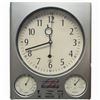 Image 1 : E Roko Advertising Weather Station Wall Clock - Runs Silently - 10.5" x 12.5"