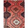 Image 4 : Shiraz Area Rug Traditional Nomadic Geometric Pattern in Deep Red (106" x 80")
