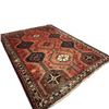 Image 5 : Shiraz Area Rug Traditional Nomadic Geometric Pattern in Deep Red (106" x 80")