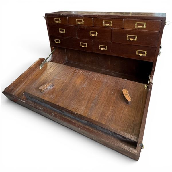 Vintage Carpenters Tool Box Handcrafted 36x12x22"