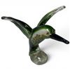 Image 2 : Art Glass Humming Bird Sculpture  - 6" x 7" x 7" tall