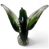 Image 3 : Art Glass Humming Bird Sculpture  - 6" x 7" x 7" tall