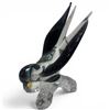 Image 2 : Arte Murano ICET Swallow Sculpture, Produced in Venezuela - Has original sticker - 4" x 4" x 8" tall