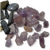 Image 2 : 4.5 Pounds of Amethyst, Selenite, & Other Stones & Gems - Some polished and some raw