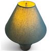 Image 3 : Large Green  Terracotta Lamp with Matching Shade - 31" tall with a 19" diameter shade