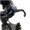 Image 3 : 2 Vintage Spelter "Marly Horses" with Dark Finish in the Style of Guillaume Coustou (One has a broke