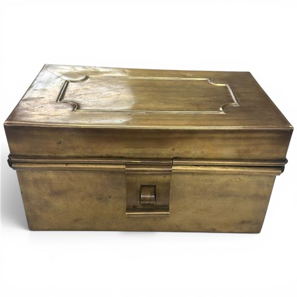 Vintage Brass Masala Peti (Spice Box) with Removable Inserts - 6.5" x 10" x 6.5" tall