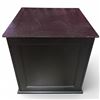 Image 1 : Brown Wood Storage Cube with Removable Top (20" x 20" x 20")