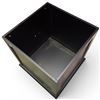 Image 3 : Brown Wood Storage Cube with Removable Top (20" x 20" x 20")