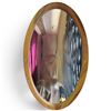 Image 1 : Wood Framed Oval Wall Mirror (24" wide x 39" tall)