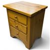 Image 2 : Solid Pine 3 Drawer Night Stand/End Table (18" deep x 22" wide x 27" tall)