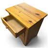 Image 4 : Solid Pine 3 Drawer Night Stand/End Table (18" deep x 22" wide x 27" tall)