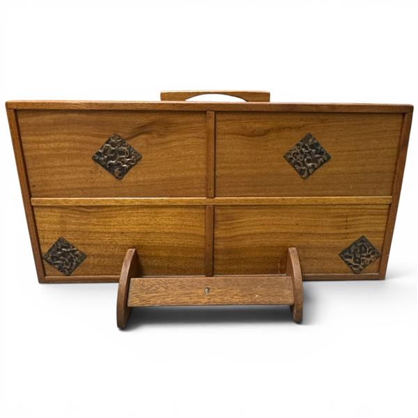 Vintage Danish Modern Teak Fireplace Screen (36" wide x 20" tall)