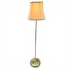 Image 1 : Brass Floor Lamp with Beige Shade (53" tall)