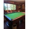 Image 3 : Vintage Brunswick Bristol Slate 8 Ball Pool Table With Accessories 4’x8’