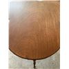 Image 2 : Wooden Two-Tier Table with Glass Ball Feet