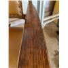 Image 7 : Oak and Vinyl Upholstered Rocking Chair