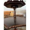 Image 8 : Two-Tier Ornate Wood Accent Table