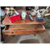 Image 1 : Ornate Wood Side Table with Drawer
