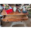 Image 2 : Ornate Wood Side Table with Drawer