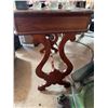 Image 6 : Ornate Wood Side Table with Drawer