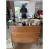 Image 1 : Wood Dresser with Mirror and Two Drawers