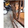 Image 6 : Oak Rocking Chair with Tooled Leather Seat