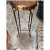 Image 2 : Metal and Wood Plant Stand, 28 Inch Height