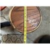 Image 4 : Metal and Wood Plant Stand, 28 Inch Height