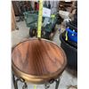 Image 5 : Metal and Wood Plant Stand, 28 Inch Height