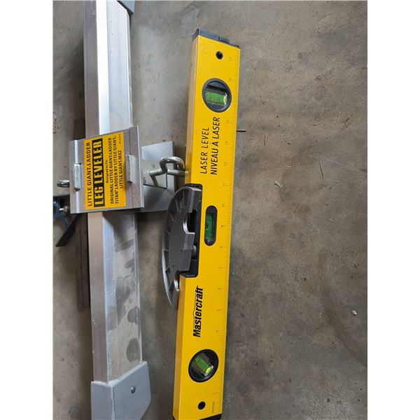 Mastercraft Laser Level and Little Giant Leg 