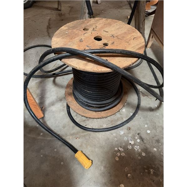 Heavy Long Extension Cord on Reel