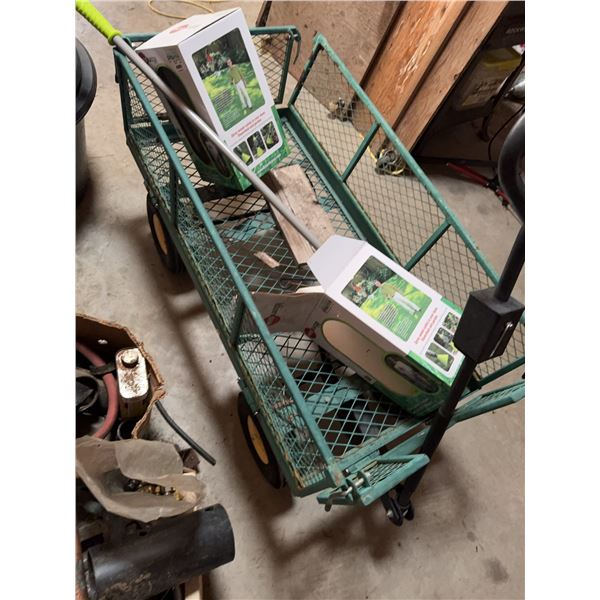 Garden Cart With WeedBlasterPro Units