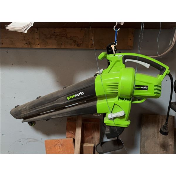 Greenworks Electric Leaf Blower Vacuum