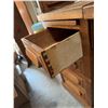 Image 4 : Oak Roll Top Desk with Multiple Drawers