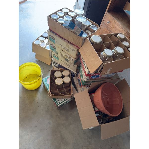 Canning Jars in Boxes