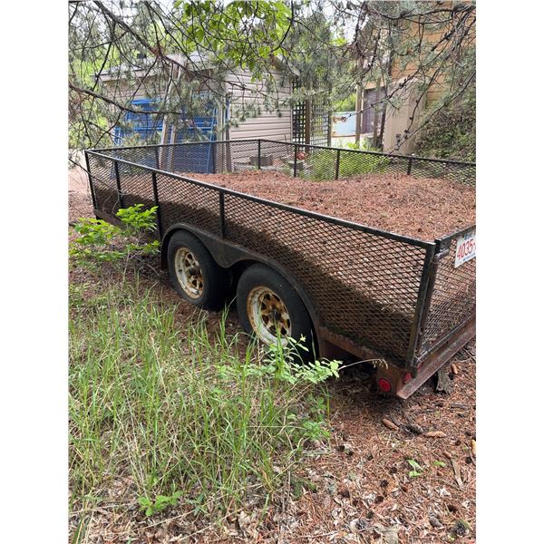 Dual Axle Utility Trailer with Mesh Sides