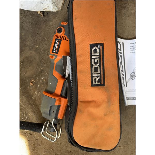 RIDGID ONE-HANDED RECIPROCATING SAW WITH CASE