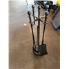 Image 3 : Brass and Iron Fireplace Tool Set
