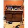 Image 1 : Oak Sideboard with Mirror 48x54 in
