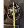 Image 2 : Framed Oval Floral Artworks