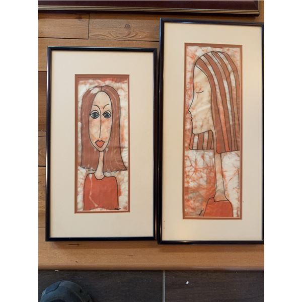 Framed Abstract Female Portraits