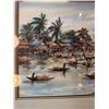 Image 4 : Watercolor River Market Scene in Frame