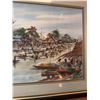 Image 5 : Watercolor River Market Scene in Frame